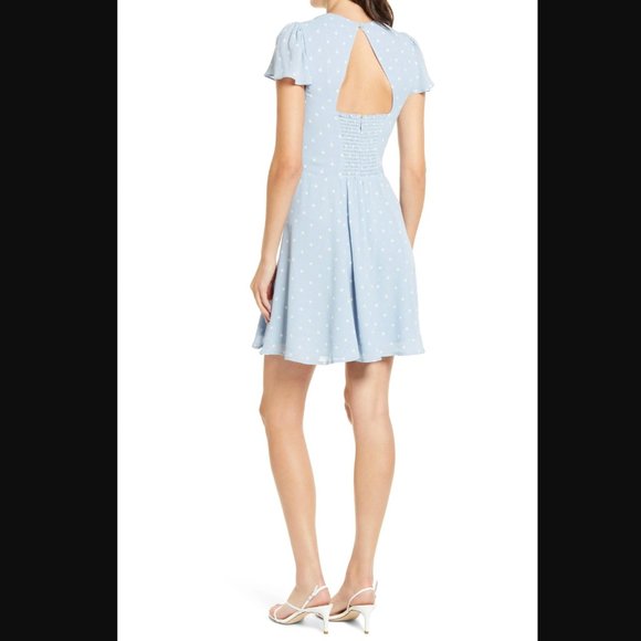 Reformation "Kenni" Mini Dress in Dewdrop - Size 4 - Picture 2 of 7